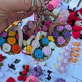 Çiçek Sepeti Anahtarlık