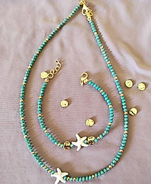 Deniz Yıldızı Aksesuarlı Kolye Bileklik Seti