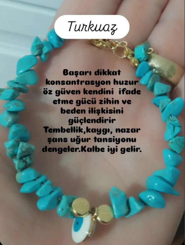 Turkuaz Taşı Bileklik Ayarlanabilir