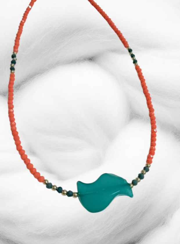 Tasarım Kolye Kristal Boncuklu